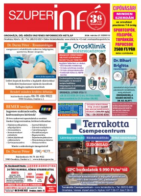 Szuperinfo 2026.03.27.
