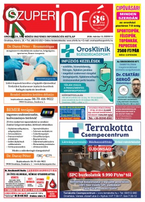 Szuperinfo 2026.03.13.