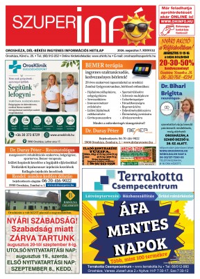 Szuperinfo 2026.08.07.